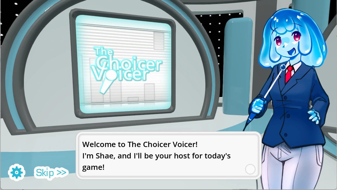 The Choicer Voicer treat the microphone as the main controller guide image