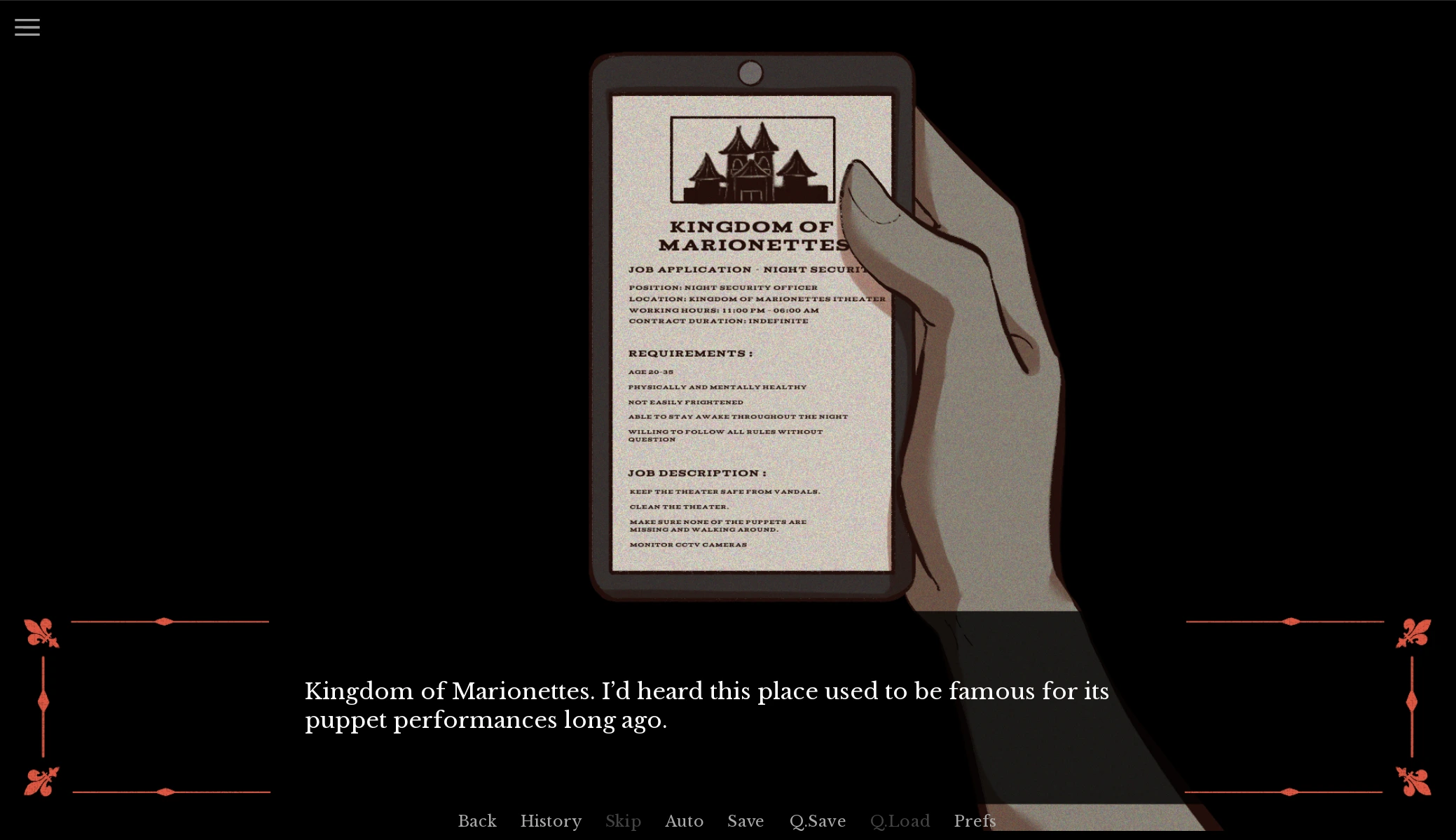 Kingdom of Marionettes screenshot with the game puzzle and fantasy presentation