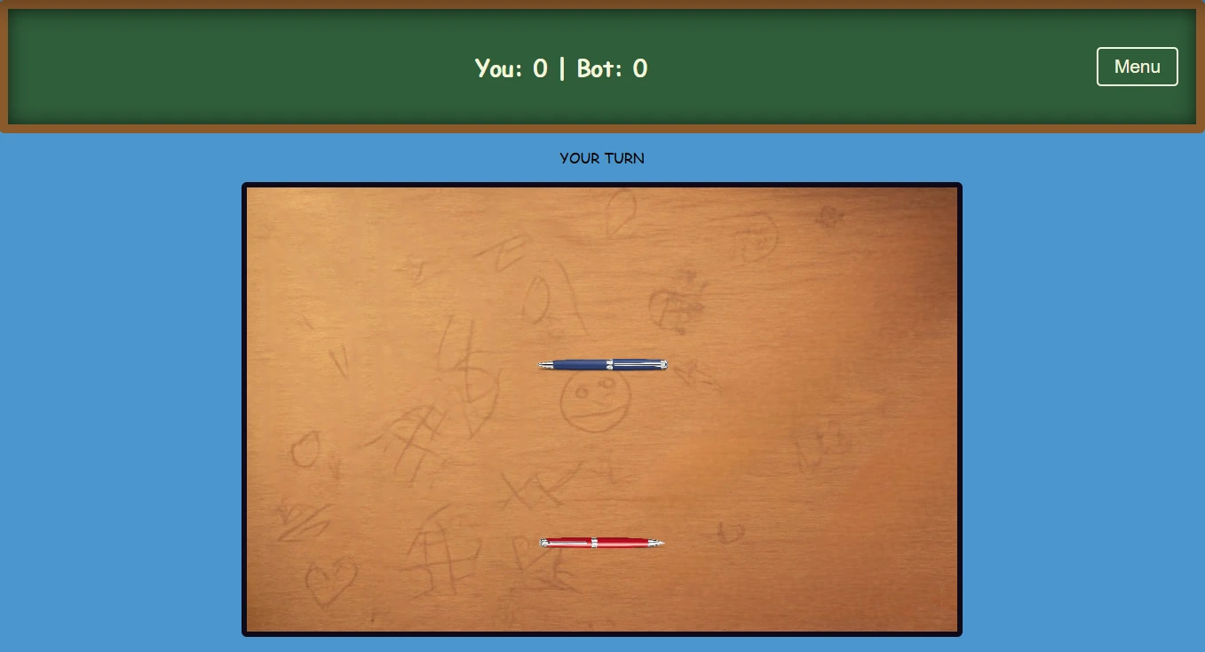 Pen Fight the desk is a physics arena physics gameplay image