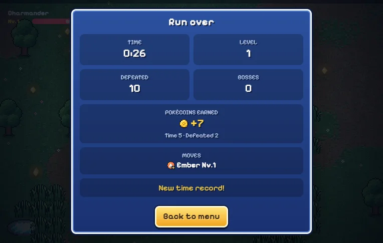 Run results provide a place to review the completed attempt