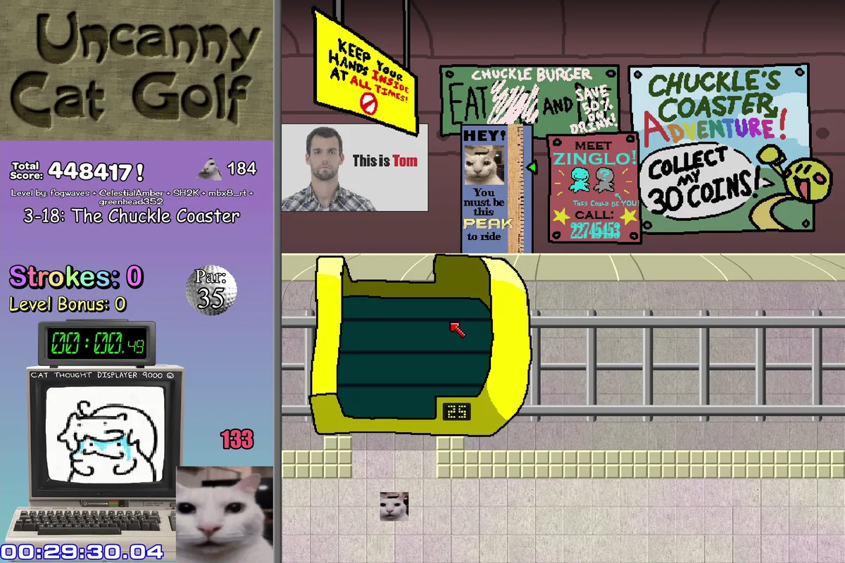 Uncanny Cat Golf courses that change their visual language course image